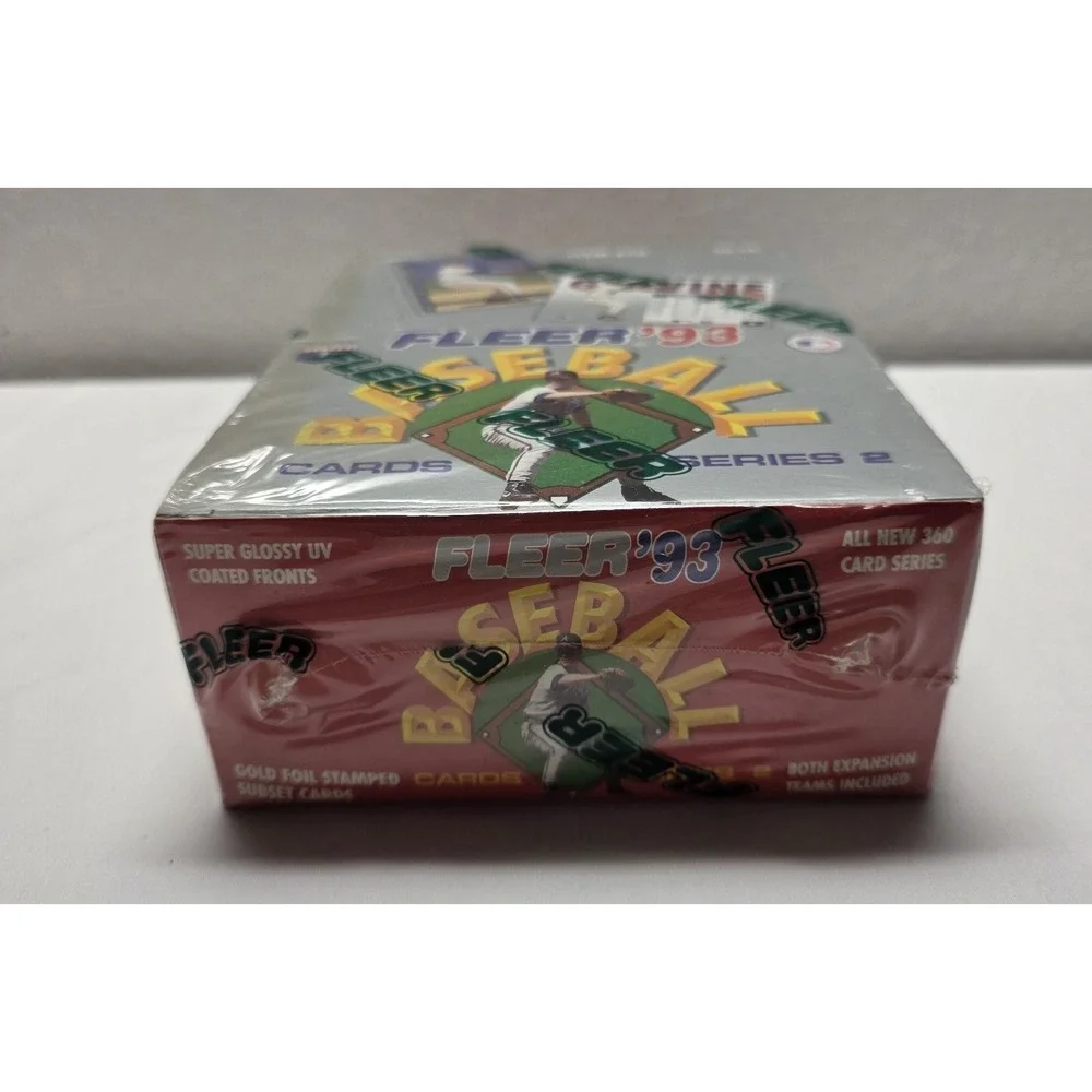 1993 Fleer Baseball Series 2 Factory Sealed Box 36CT Wax Pack - Picture 3 of 3